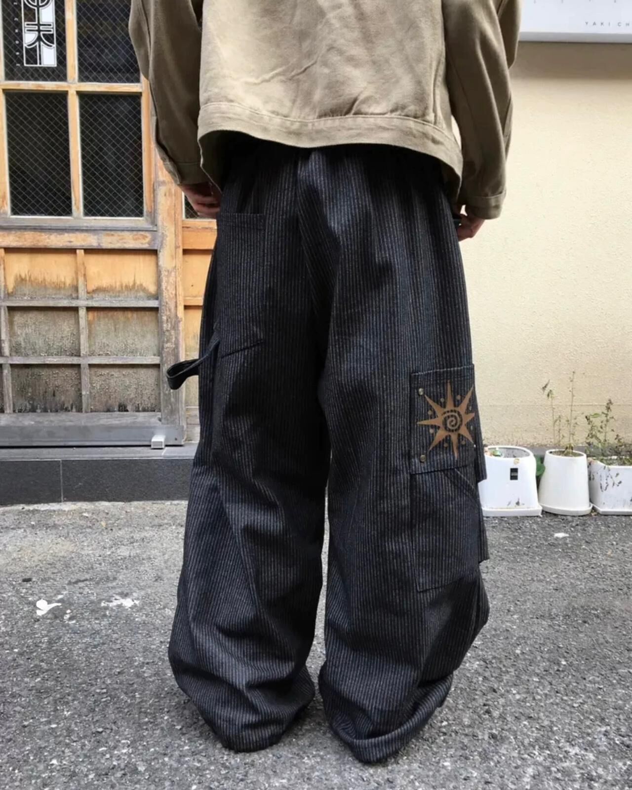 圖案直間鬆身褲 P3224