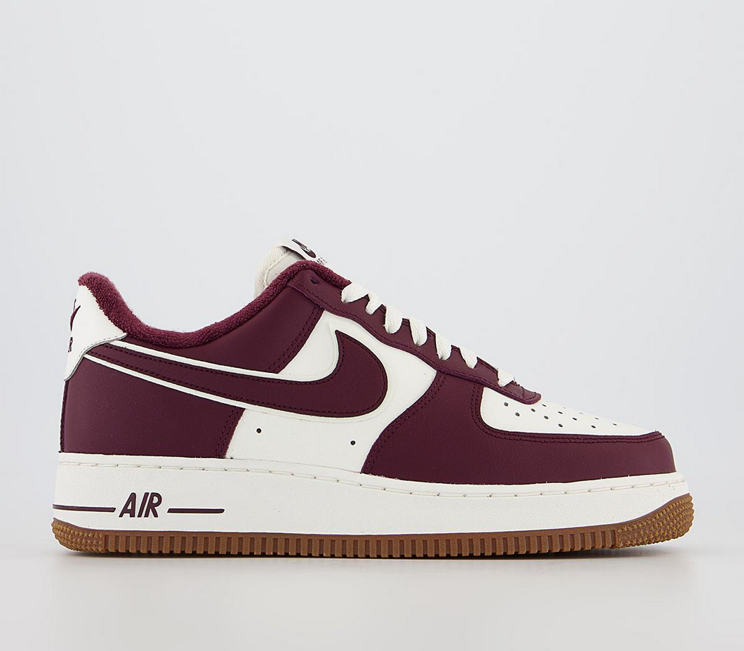【預訂】NIKE AIR FORCE 1 '07 LV8 SE Varsity  酒紅(焦糖底)-MEN