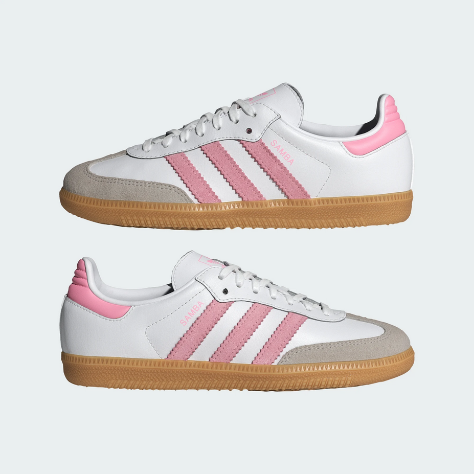 【預訂】ADIDAS ORIGINAL SAMBA 白霧粉-GS