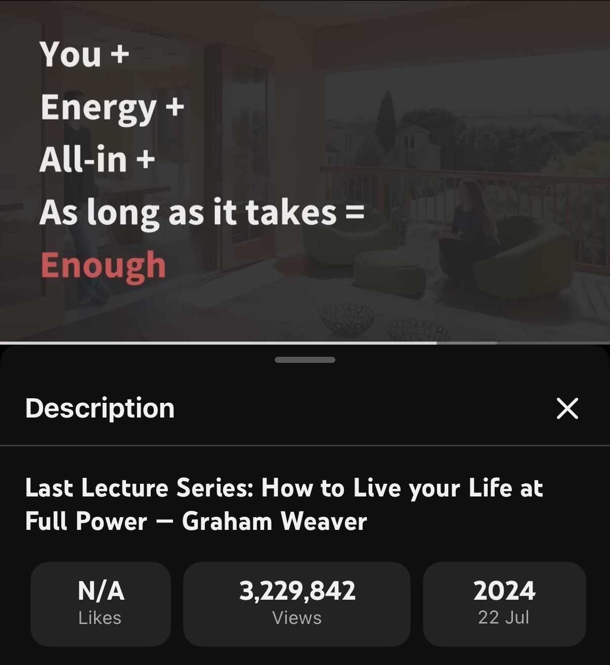 Graham Weaver 史丹佛最後一課演講:關於如何活出全速人生