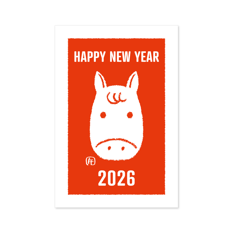 日本RYU-RYU．2026馬年賀年卡 明信片(3入) 共六款