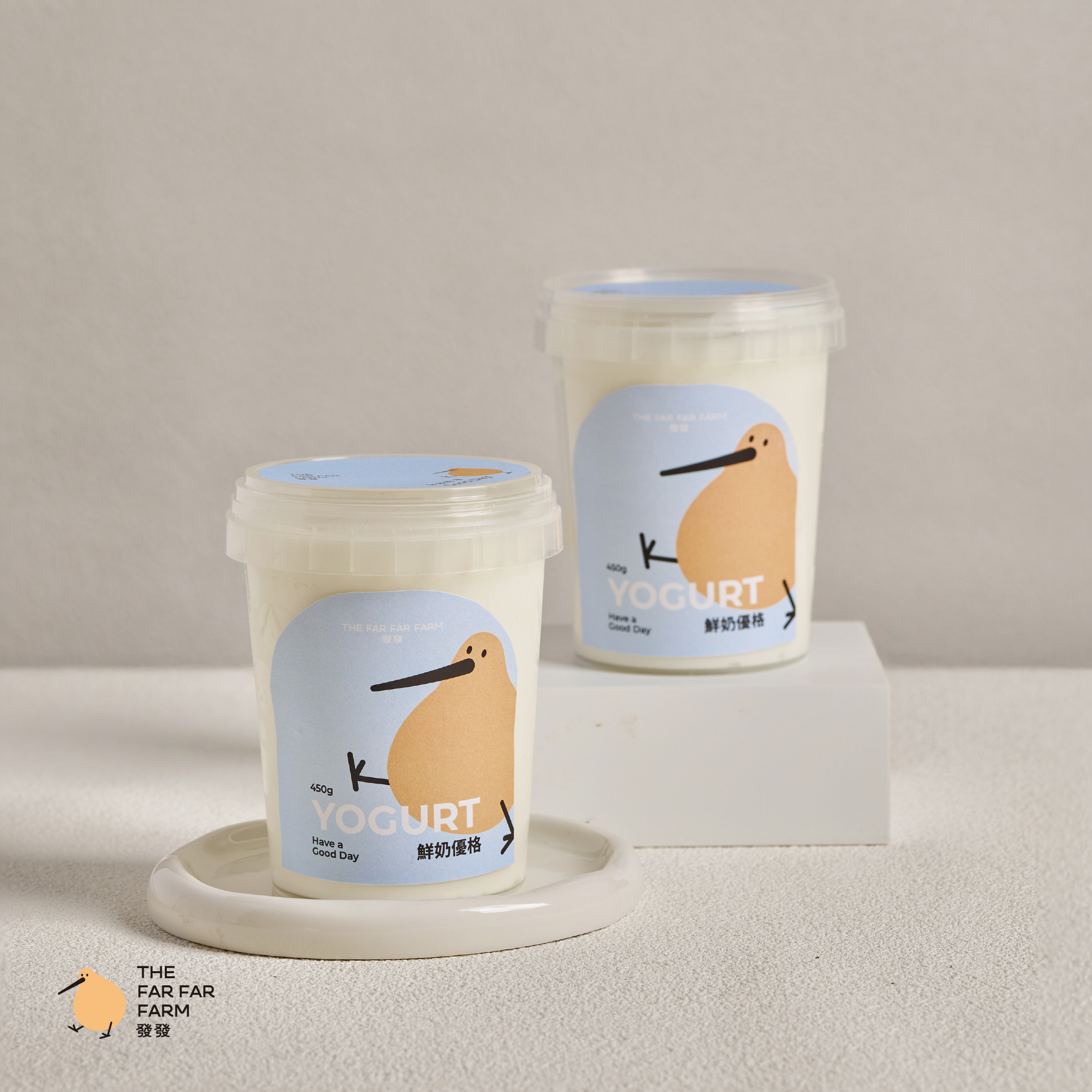 【冷藏宅配】發發鮮奶優格-2入1組(450g*2)