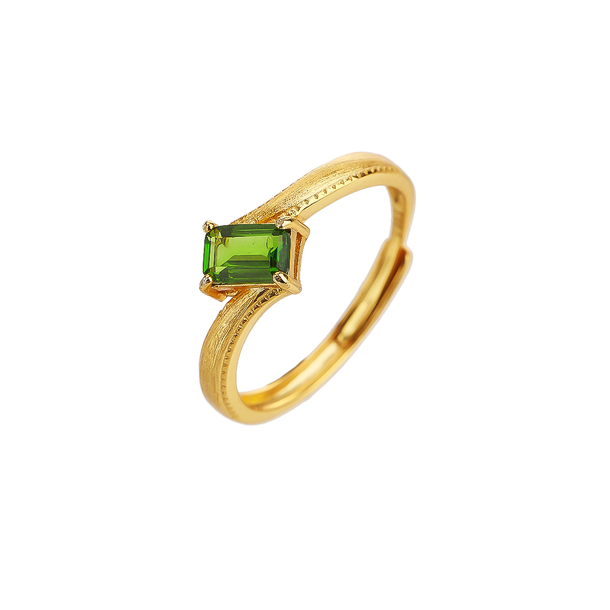 iSA Treasure｜Essential · Green Clarity 鉻透輝石 925 純銀戒指
