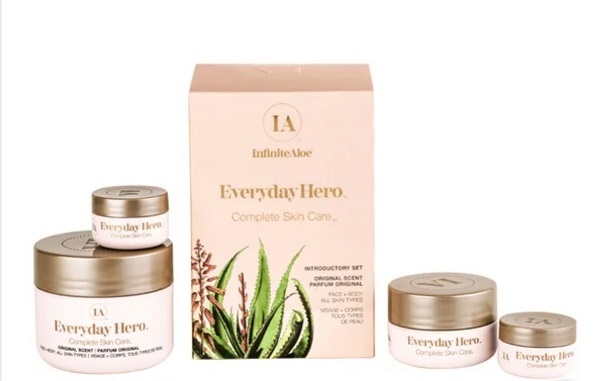 InfiniteAloe 有機蘆薈護膚霜優惠套裝 (237ml + 59ml + 15ml x 2) - 淡香味 IA4