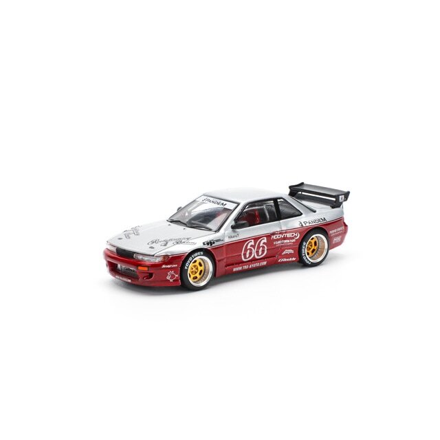 POPRACE 1/64 PANDEM SILVIA S13 - MOONTECH RED (NEW TOOLING)