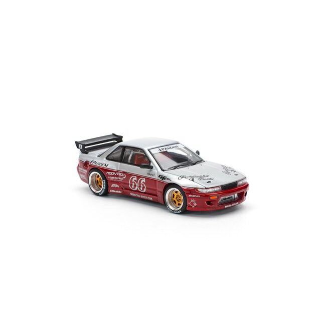 POPRACE 1/64 PANDEM SILVIA S13 - MOONTECH RED (NEW TOOLING)