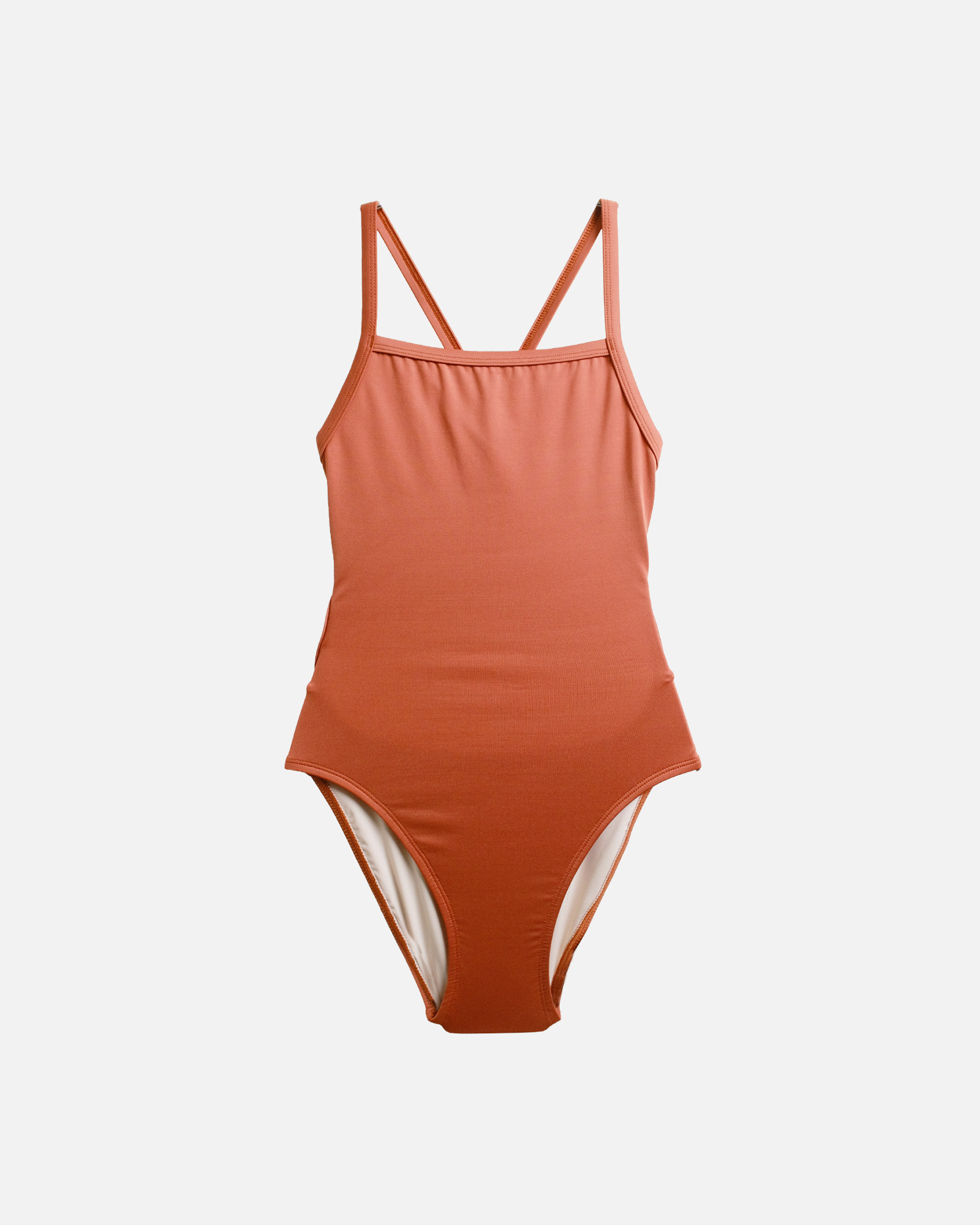 【焦糖橘】ARE 泳著｜無墊練習泳裝