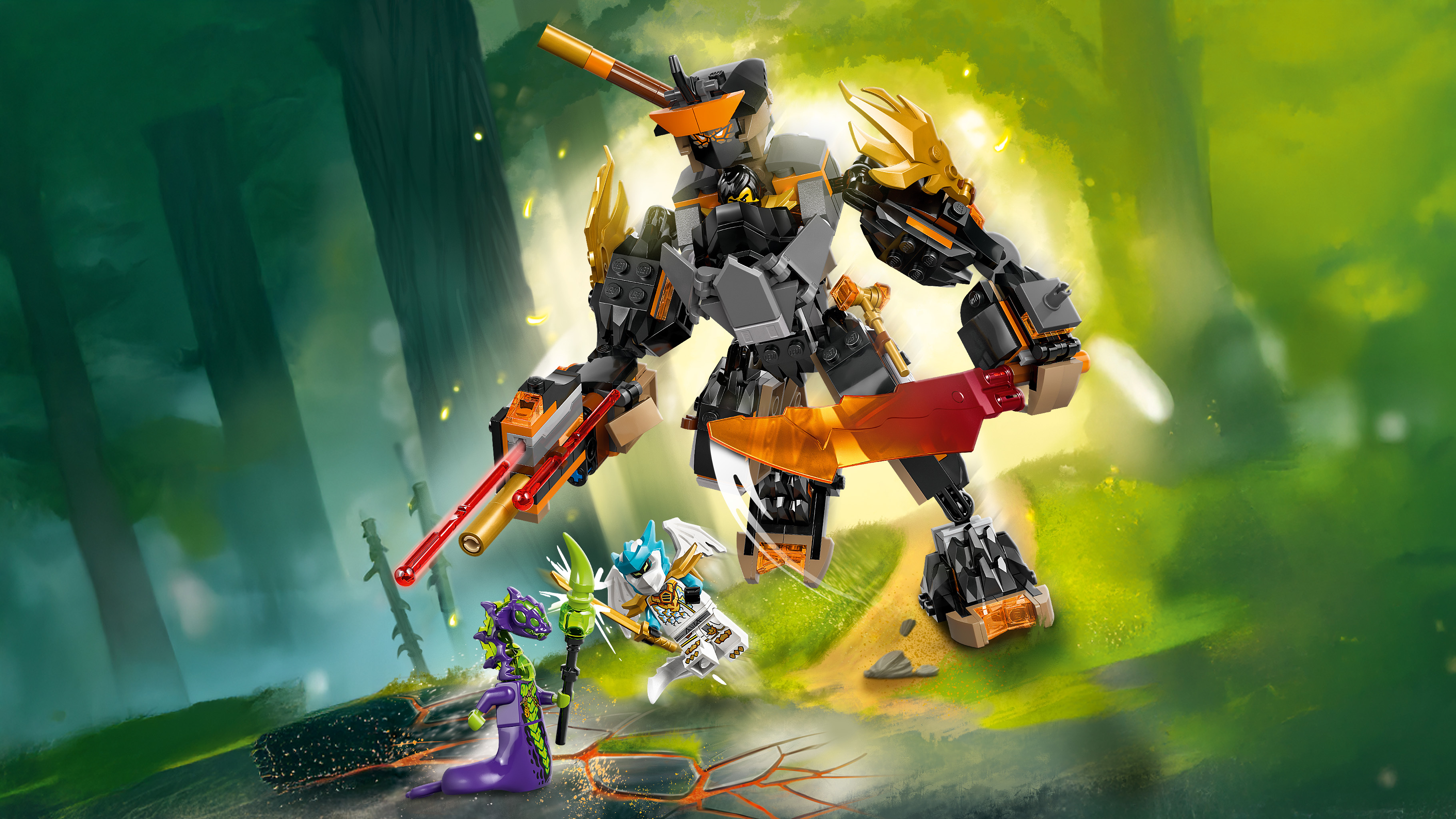 71854 阿剛的任務機械人和龍形冰忍Ninjago