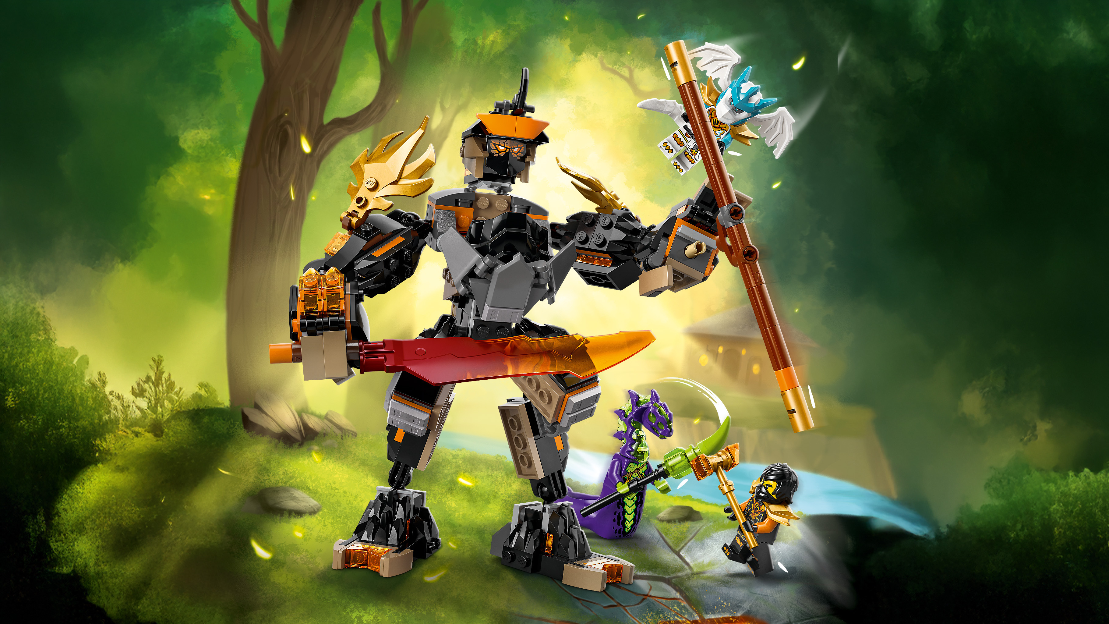 71854 阿剛的任務機械人和龍形冰忍Ninjago