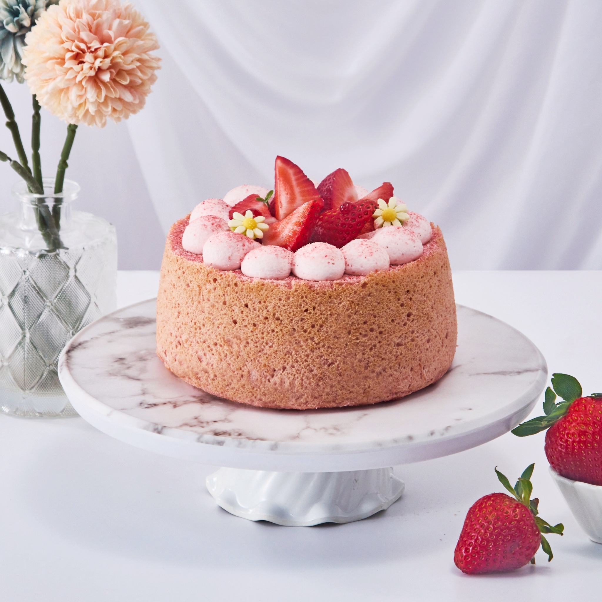 義大利老師的so good 粉絲社 edalyn老師：雪羽草莓｜天使蛋糕