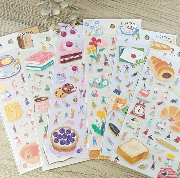 日本 MIND WAVE．秘密朋友 PET裝飾貼紙 共六款 82153~82158