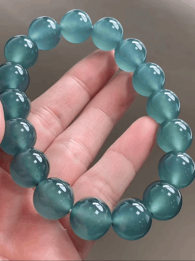 126422 翡翠冰藍水手串 (12.5mm直徑)