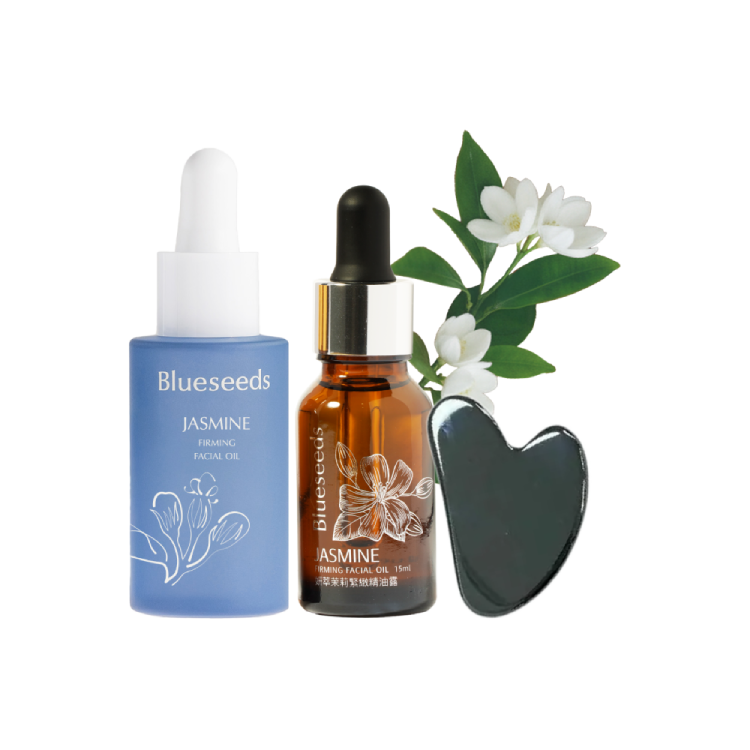 【熱銷延檔】妍萃茉莉緊緻精油露禮盒組 (精油露2 入＋矽晶能量按摩刮板 )