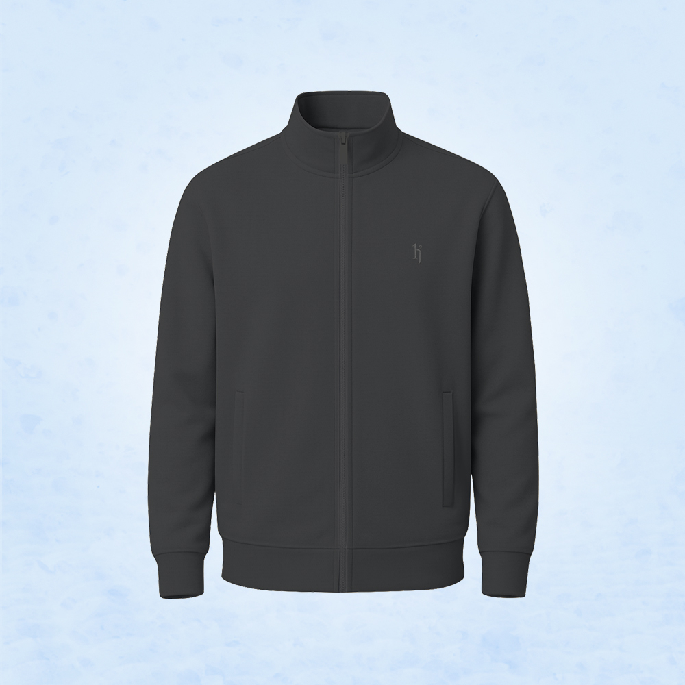 立領四季豆腐外套-深灰