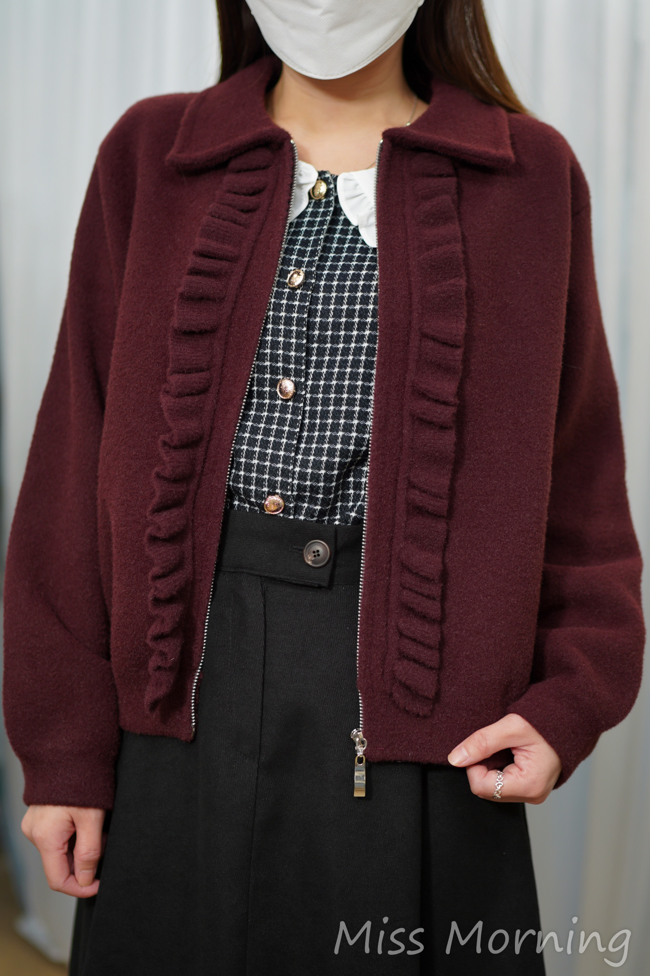 顯瘦彷水貂毛外套(14975)