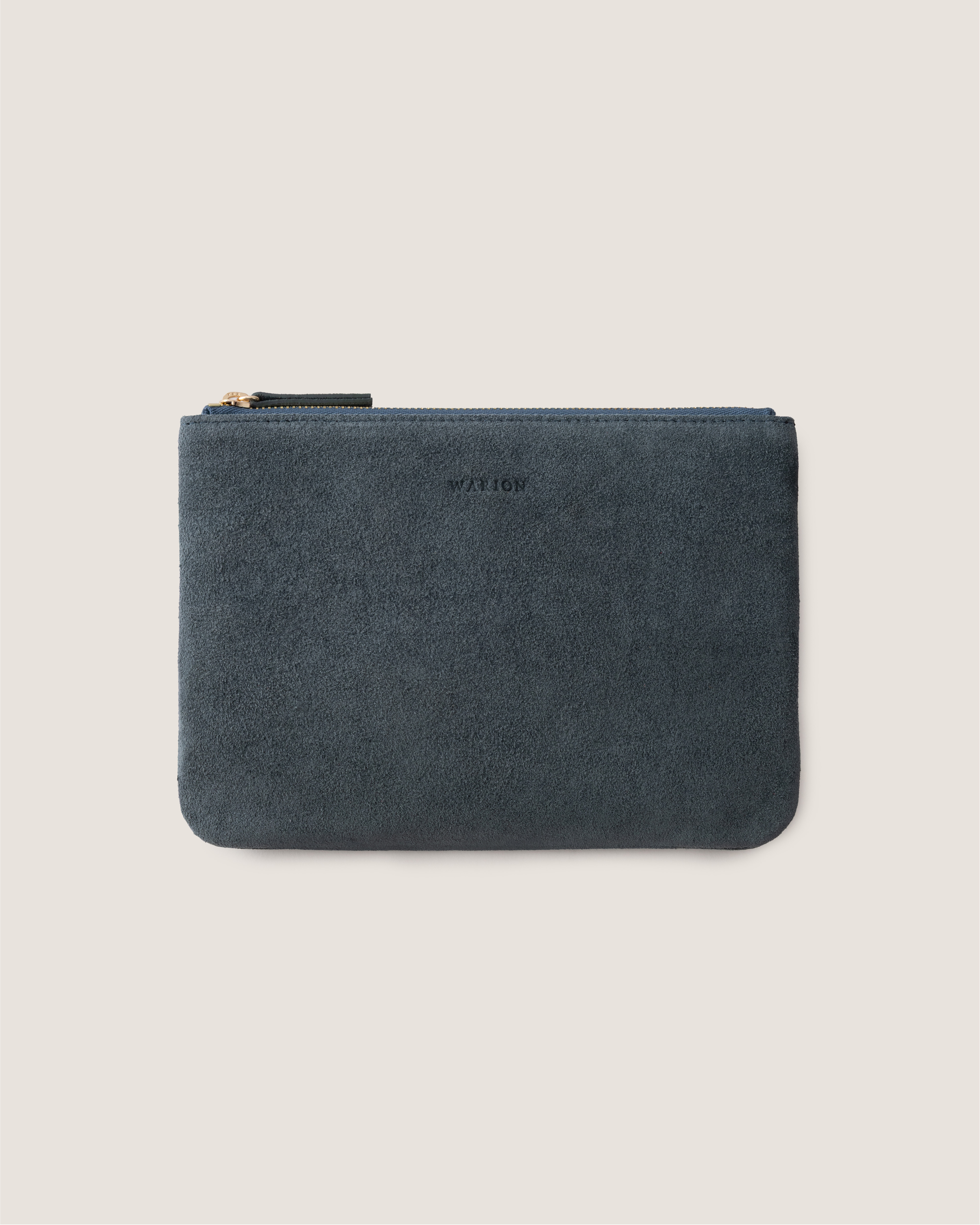 Classic Italian Leather Clutch Bag - Transformative Teal