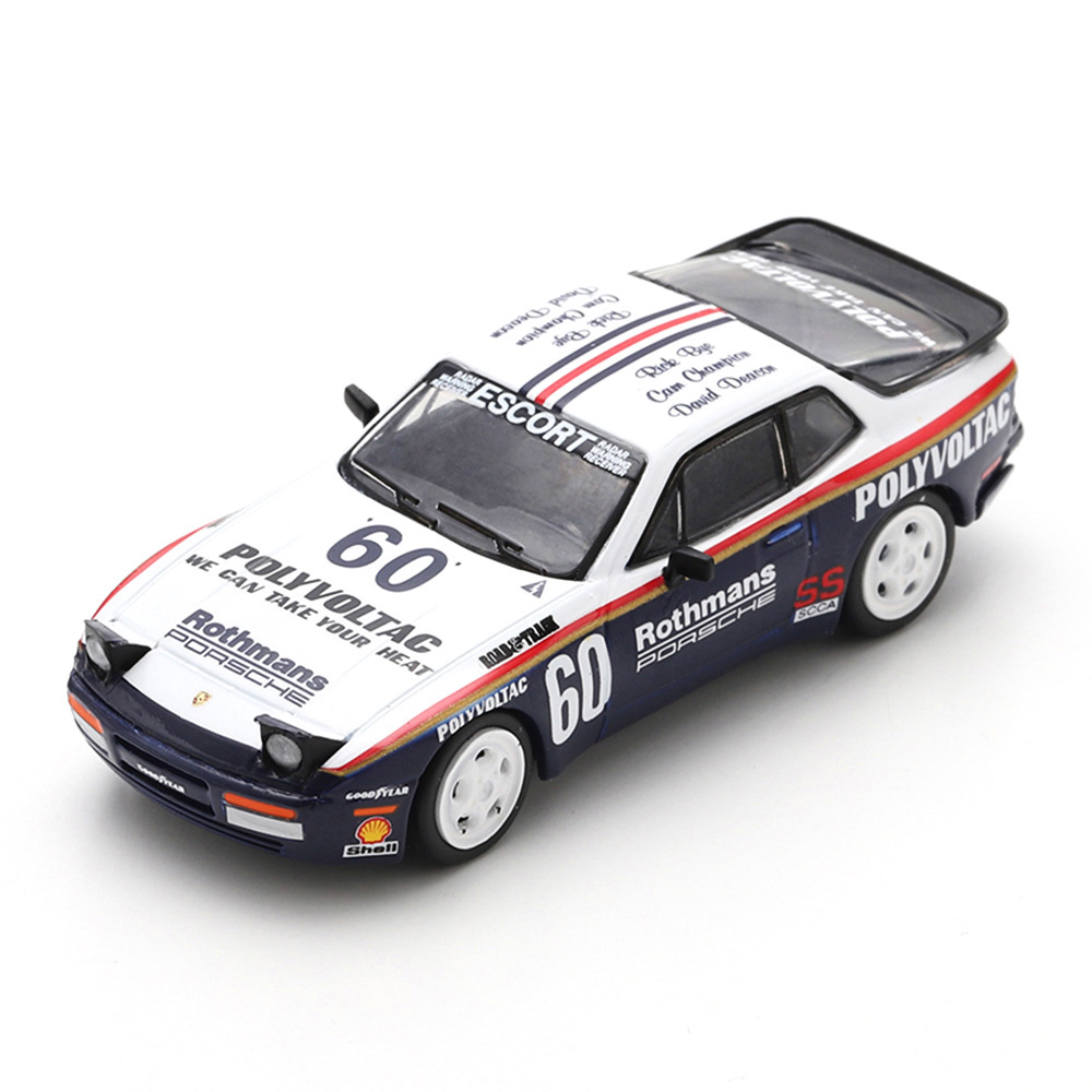 Sparky 1/64 Porsche 944 TURBO CUP 1987 #60 Upright Headlights