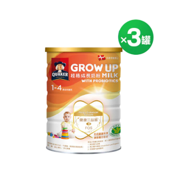 桂格三益菌成長奶粉3罐組 (1500g/罐)