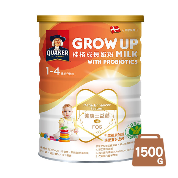 桂格三益菌成長奶粉3罐組 (1500g/罐)