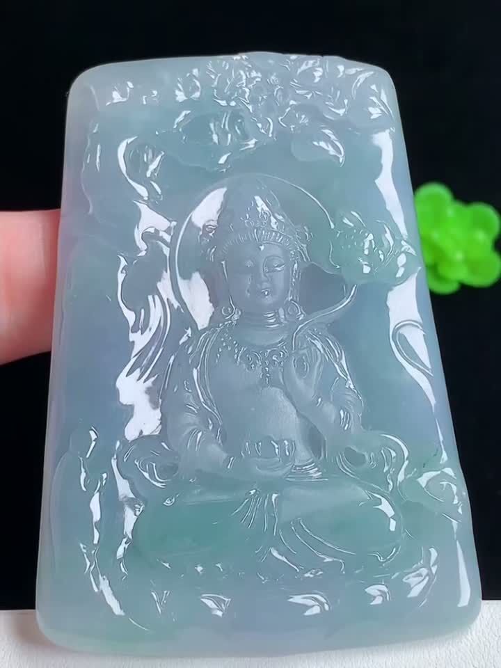 翡翠紫羅蘭大勢至,天然翡翠A玉, 緬甸玉, Jade, Jadeite