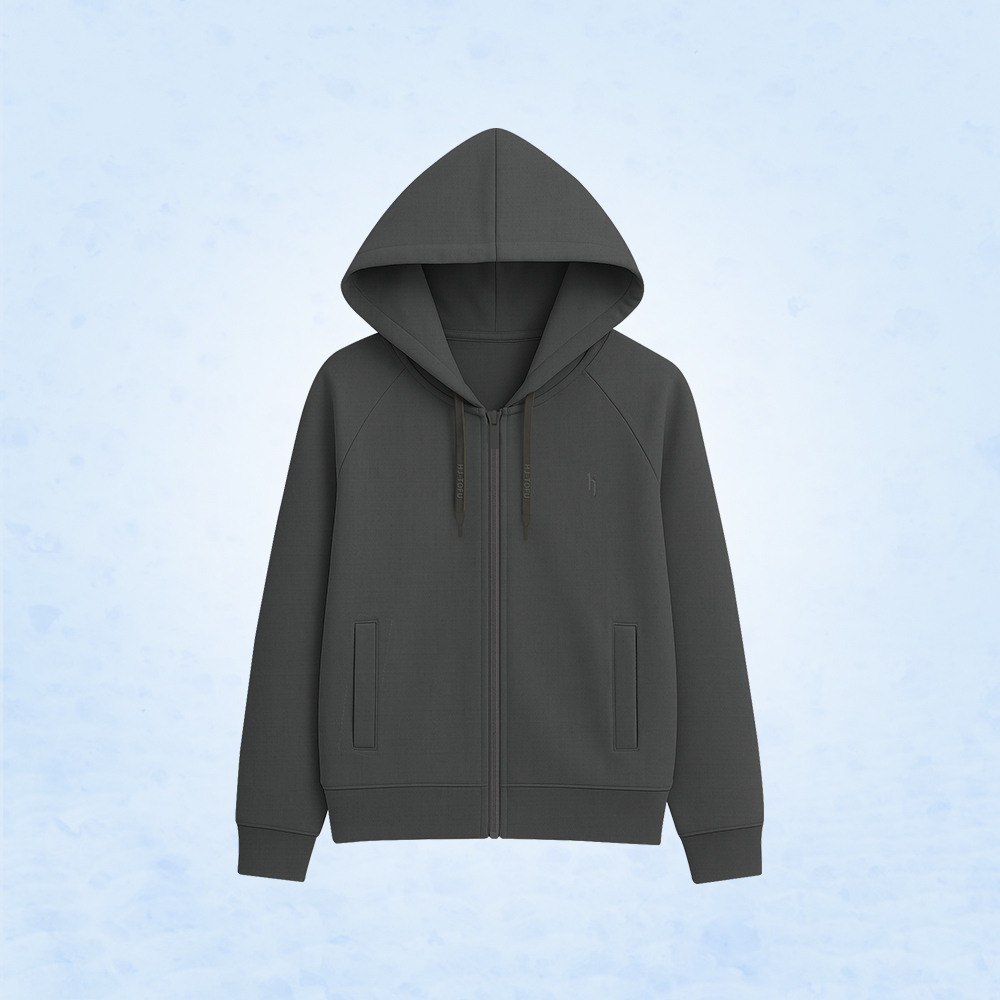 連帽四季豆腐外套-深灰