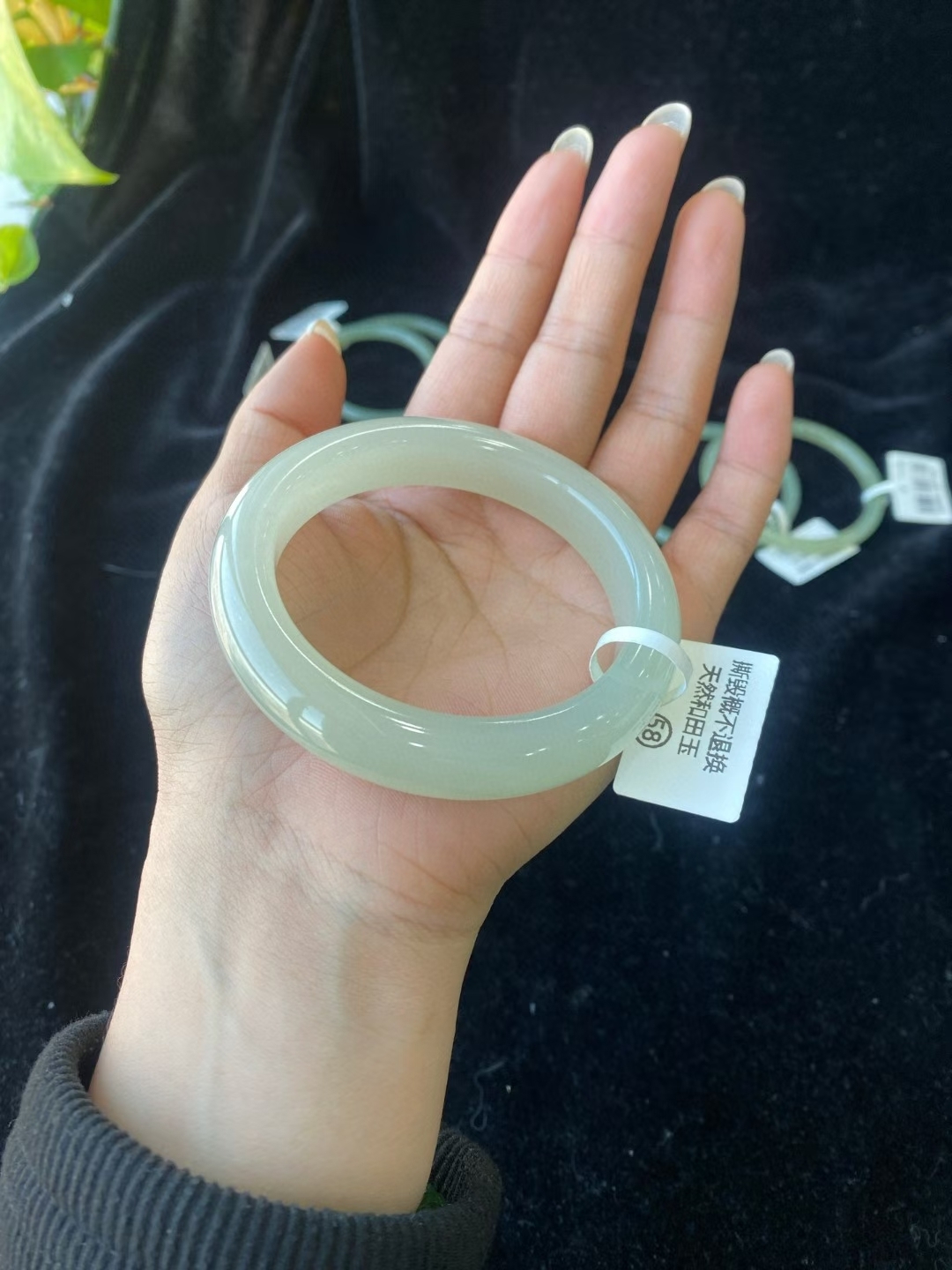 126149 57~58mm和田玉晴水手鐲 (56-58)