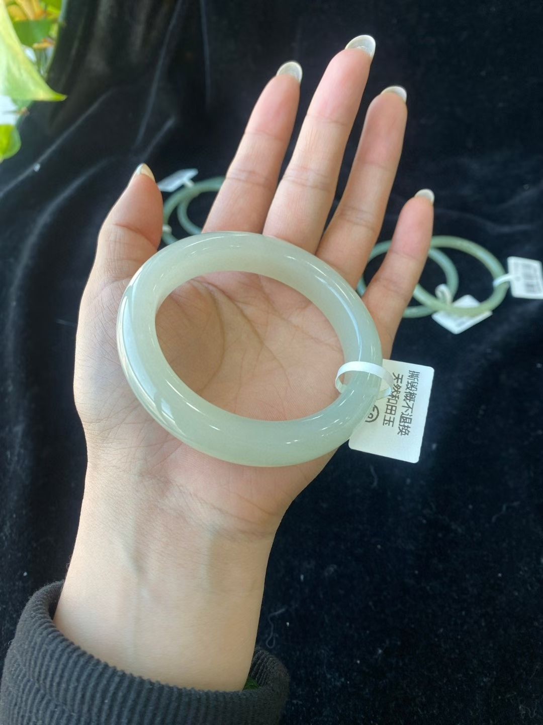 126149 57~58mm和田玉晴水手鐲 (56-58)