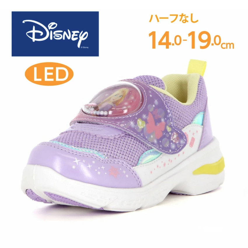 日本 2026 春新作 Moonstar LED 兒童波鞋 - Rapunzel