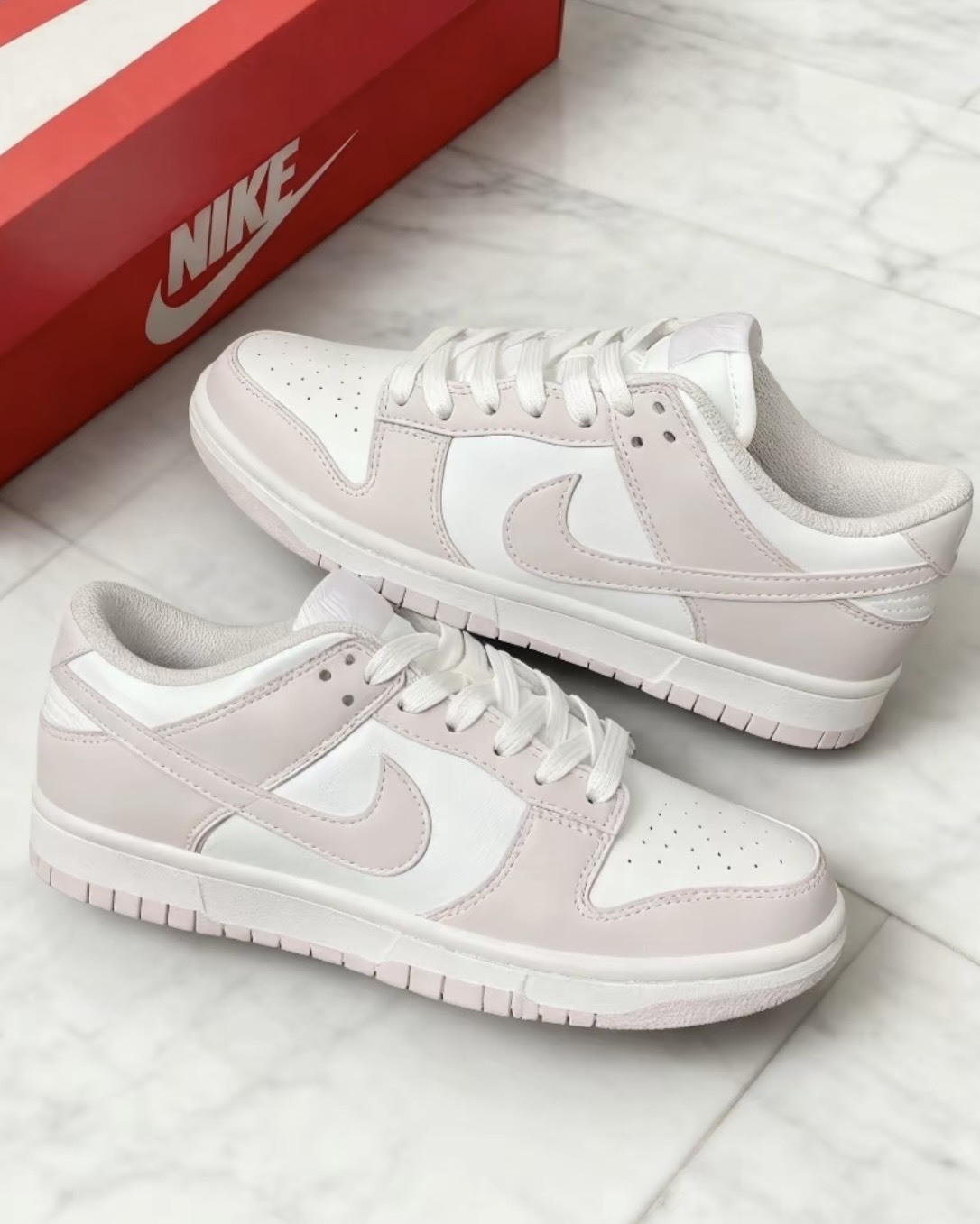 <勾勾零碼出清特輯> NIKE DUNK LOW 奶霜櫻粉 大童