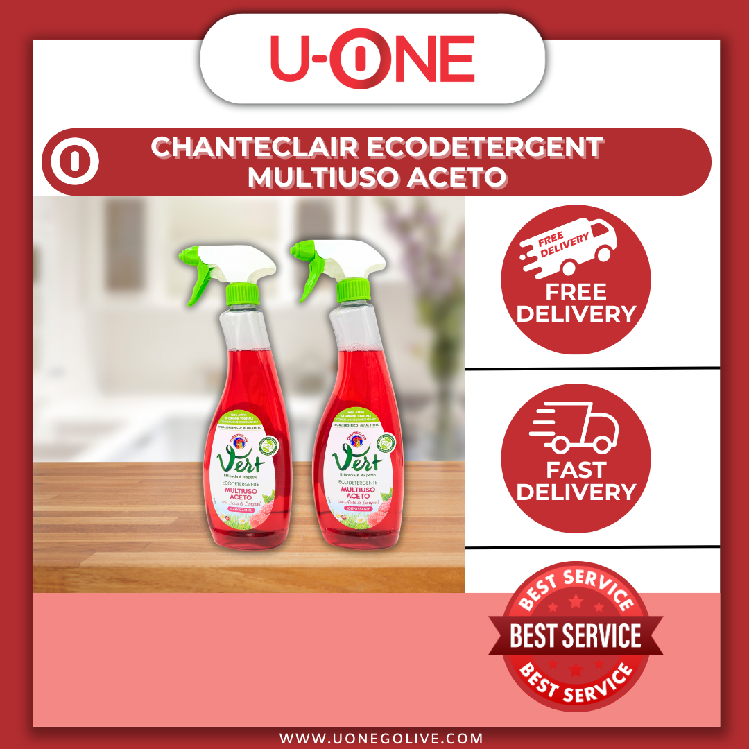U-ONE | China | Cleaning Series | Chanteclair | Ecodetergent Multiuso Aceto | Organic Vegetale