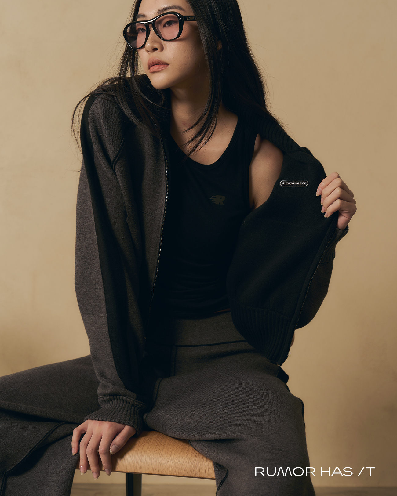 Two-Way Knitted Track Jacket