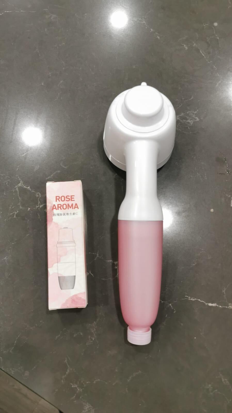 1 PINK BEAUTY SHOWERHEAD SET