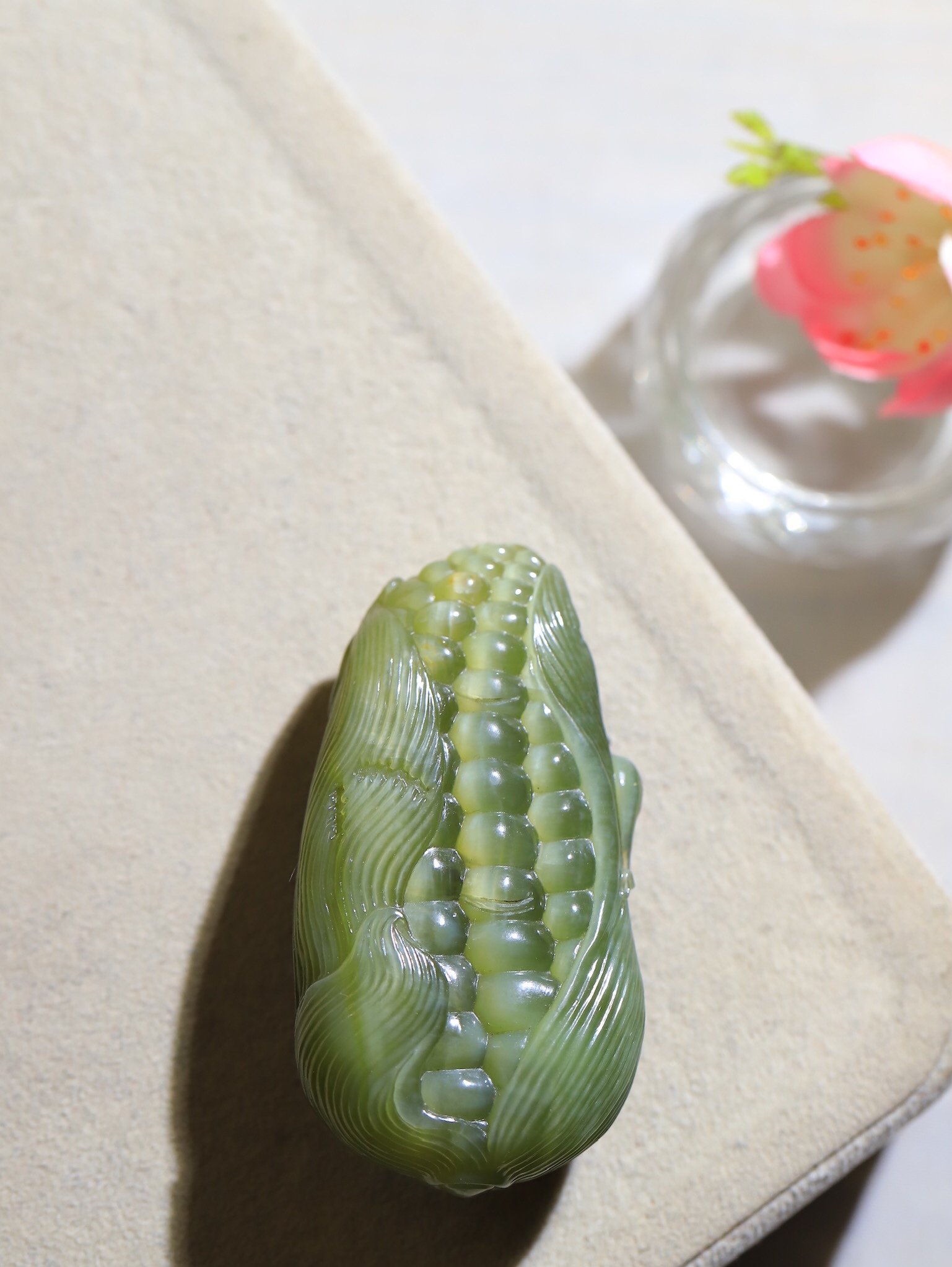 126154 和田玉碧玉貓眼多子多福