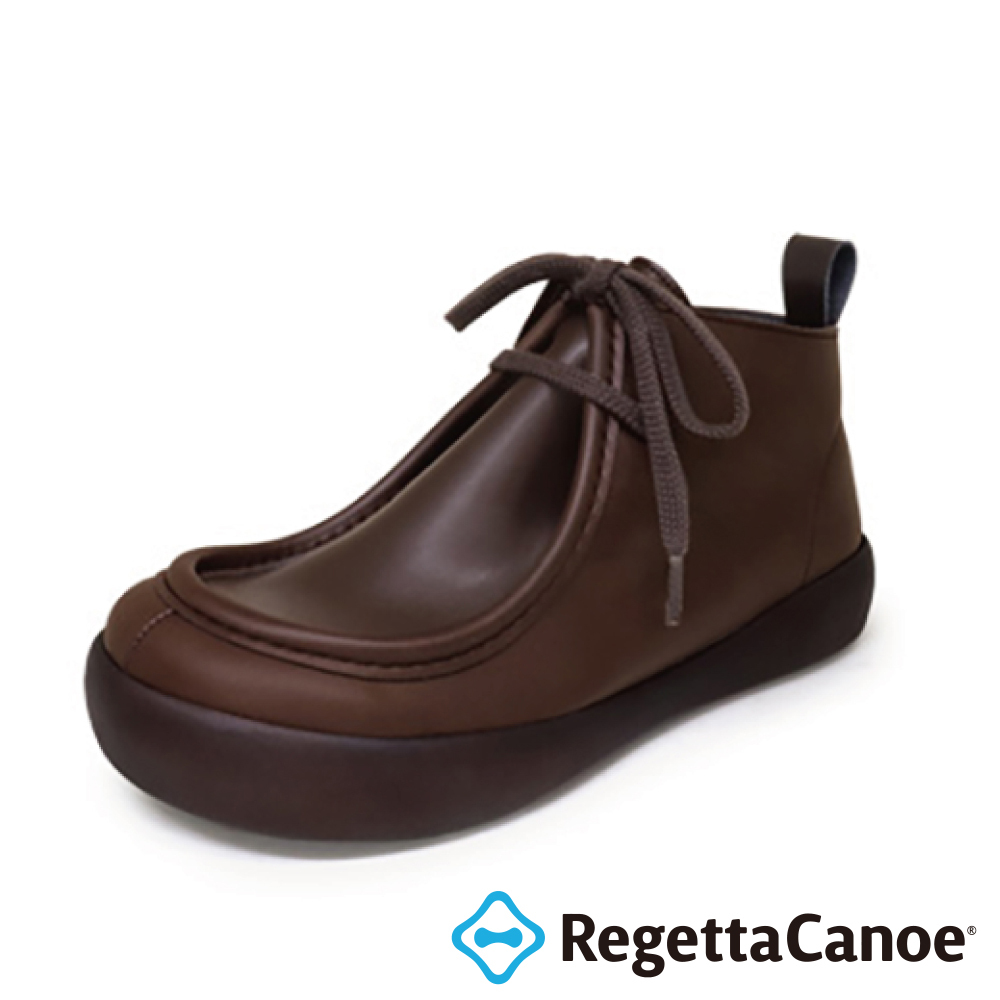 大阪樂步健康鞋 RegettaCanoe-側拉鍊袋鼠鞋休閒鞋CJGS1305(DBR-深棕色)