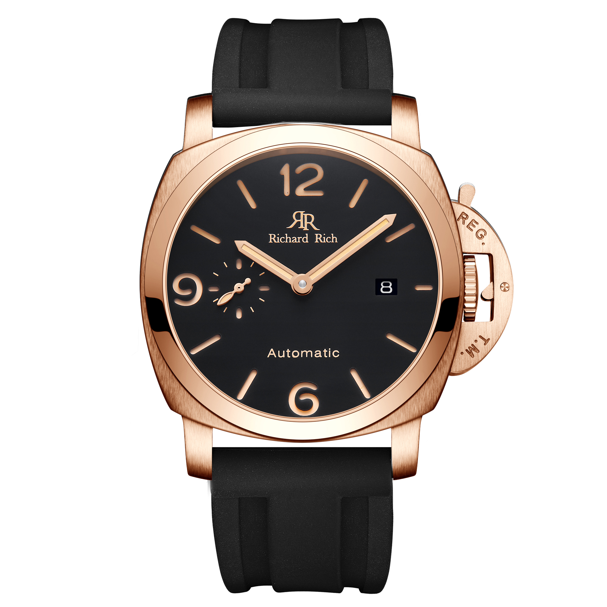 【Richard Rich】海洋探險者系列 RCR-20-P 太陽紋 日內瓦紋 夜光 護橋 矽膠 鏤空 機械 手錶 -