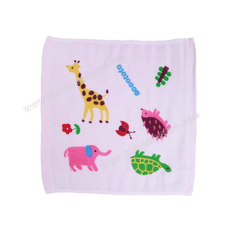 6條裝 紗布印花方巾