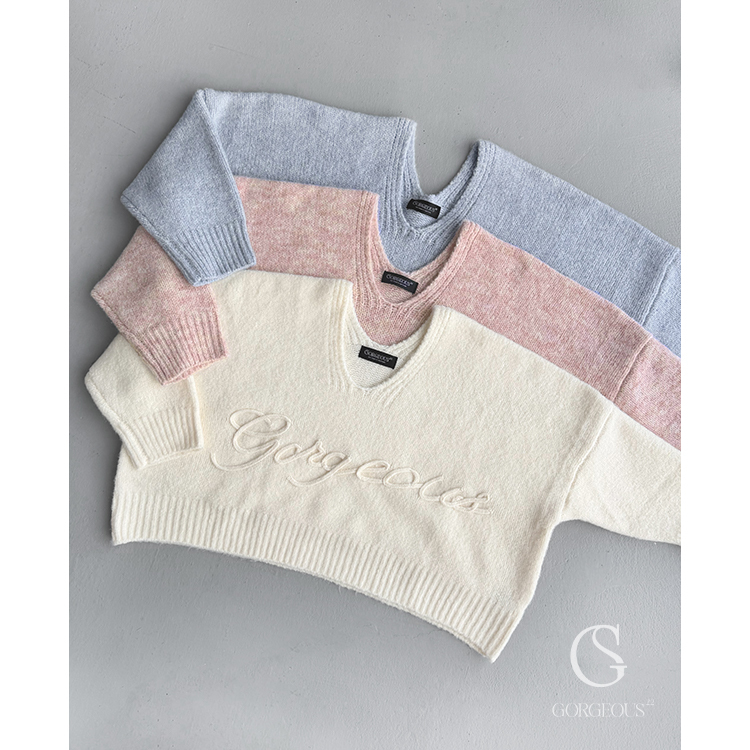 X13 「羊絨棉花糖gorgeous.毛衣(短版)」