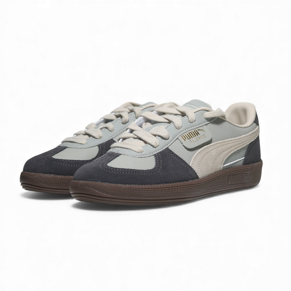 PUMA 休閒鞋 PALERMO LTH 深灰藍 麂皮 德訓鞋 男女 39646423