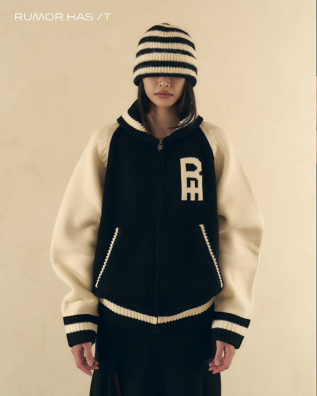 RHI Varsity Knit Zip Jacket