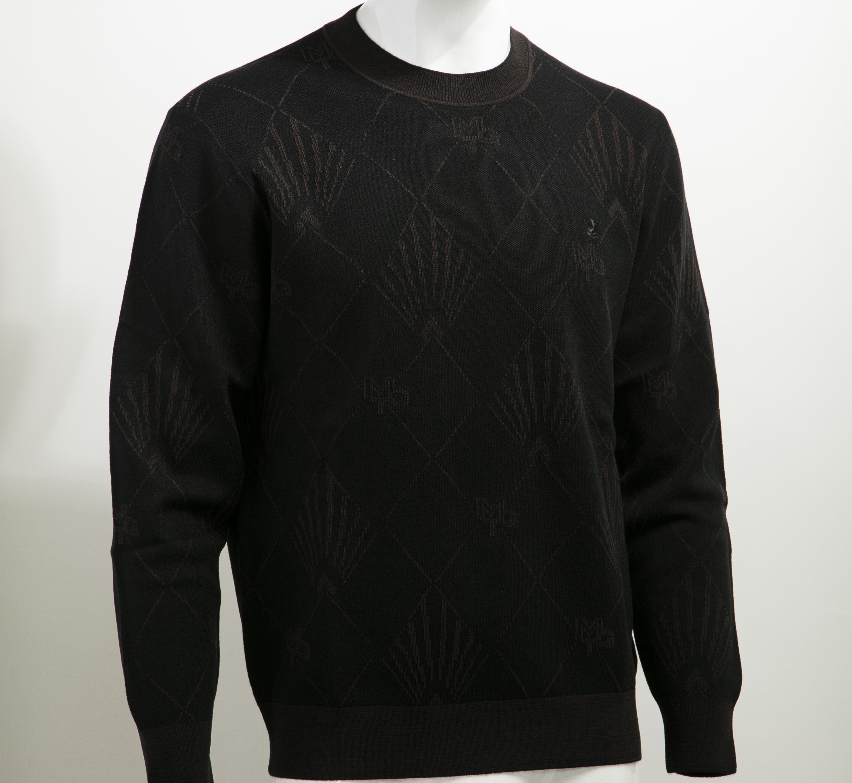 Montagut - 男裝經典Logo提花羊毛上衣 修身版型 2540159SW61