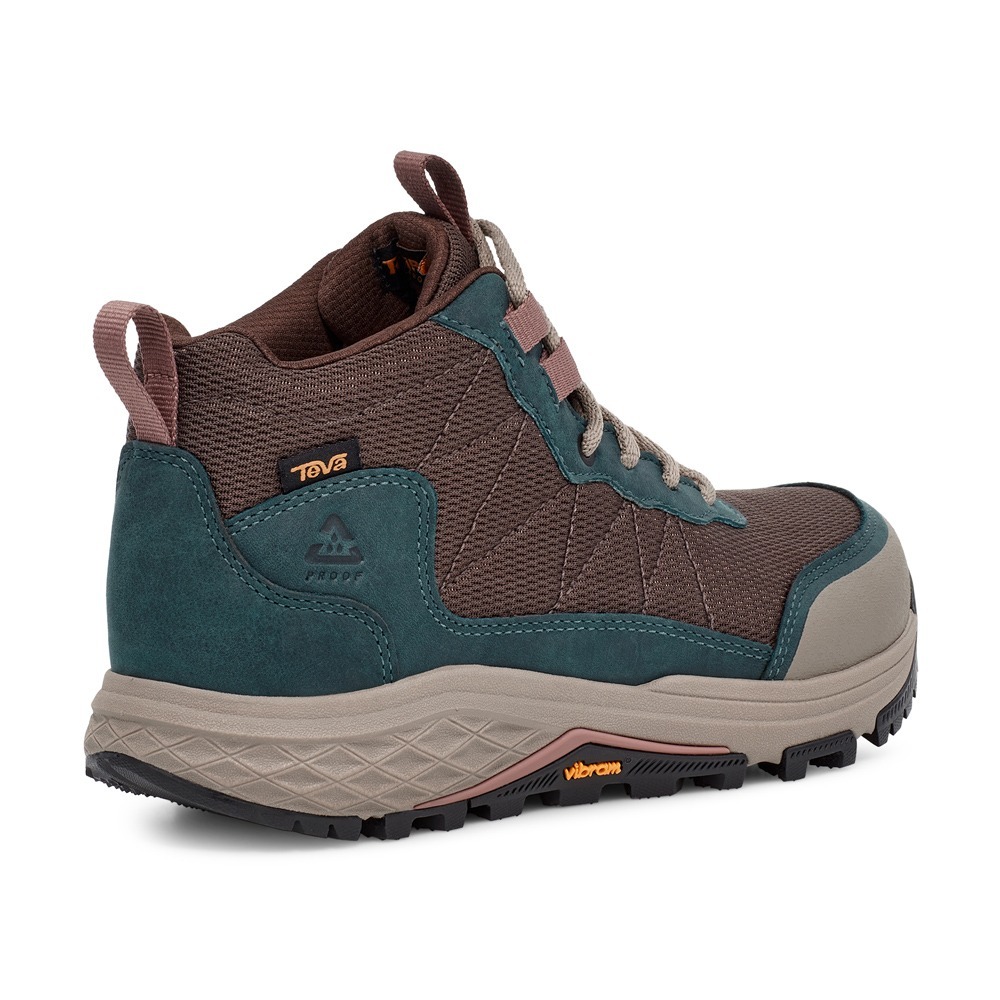 TEVA 登山鞋 RIDGEVIEW MID 咖藍綠 戶外 多功能 休閒鞋 女 TV1116631BBLS
