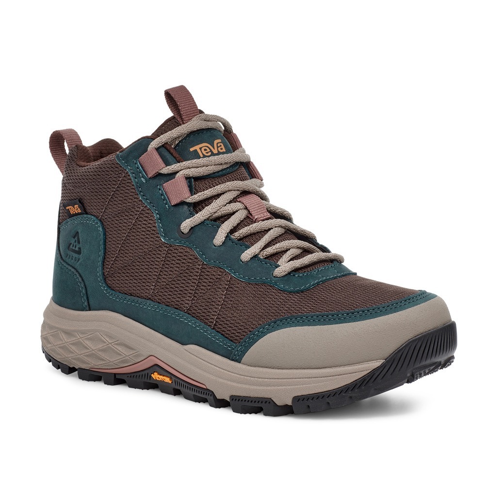 TEVA 登山鞋 RIDGEVIEW MID 咖藍綠 戶外 多功能 休閒鞋 女 TV1116631BBLS