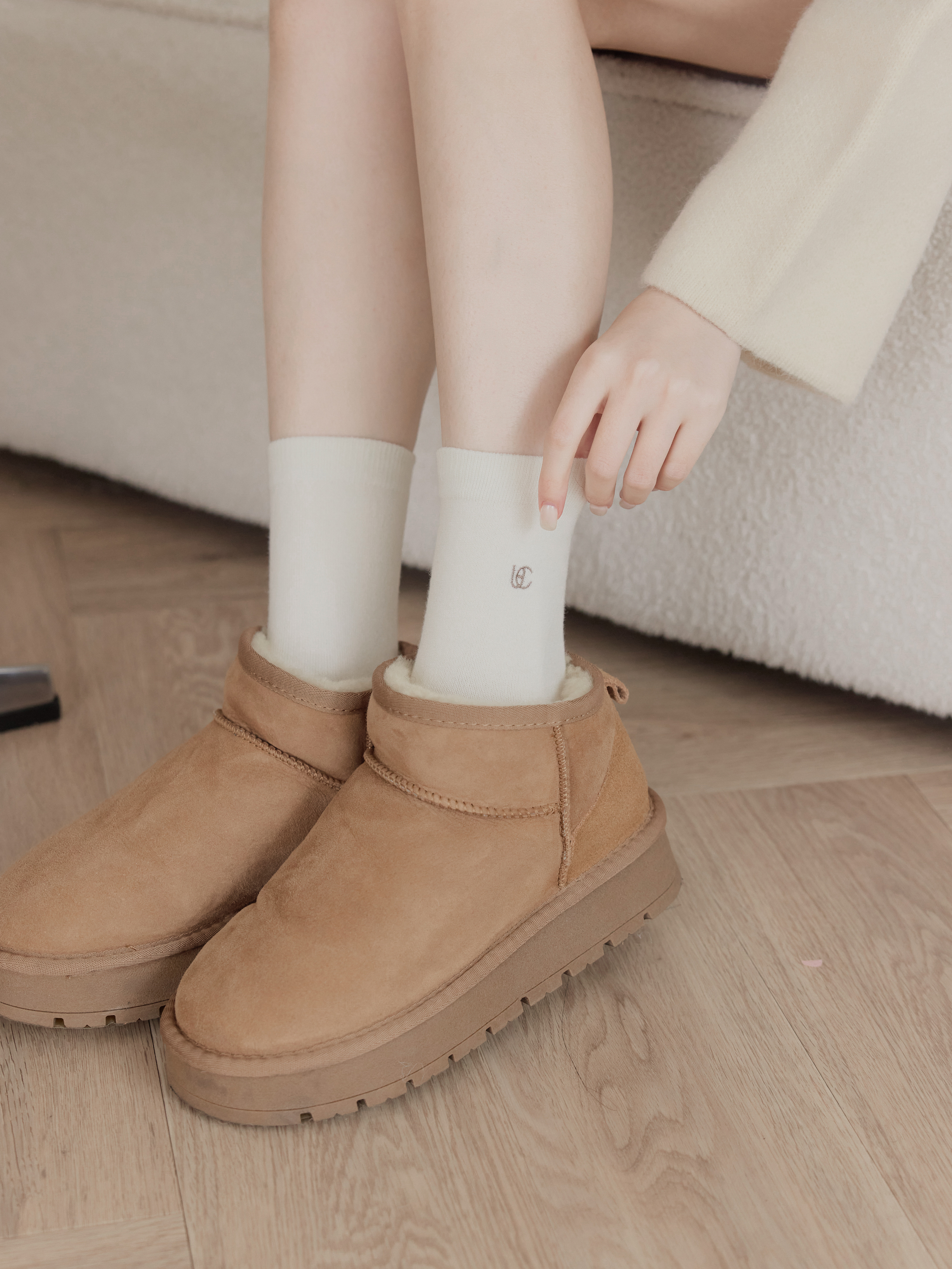 天天穿自選包色組：自訂 親膚羊毛混紡保暖長襪*3(現省250元)