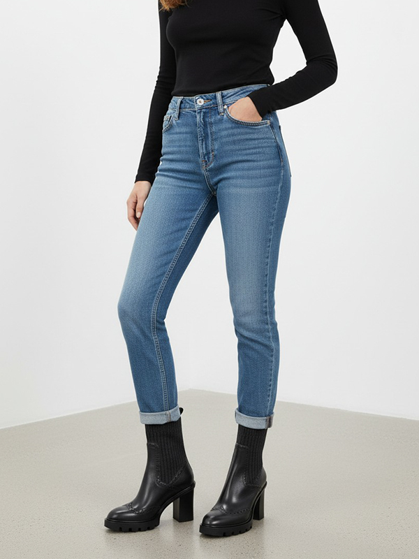 SANTONI 雕花高跟襪靴