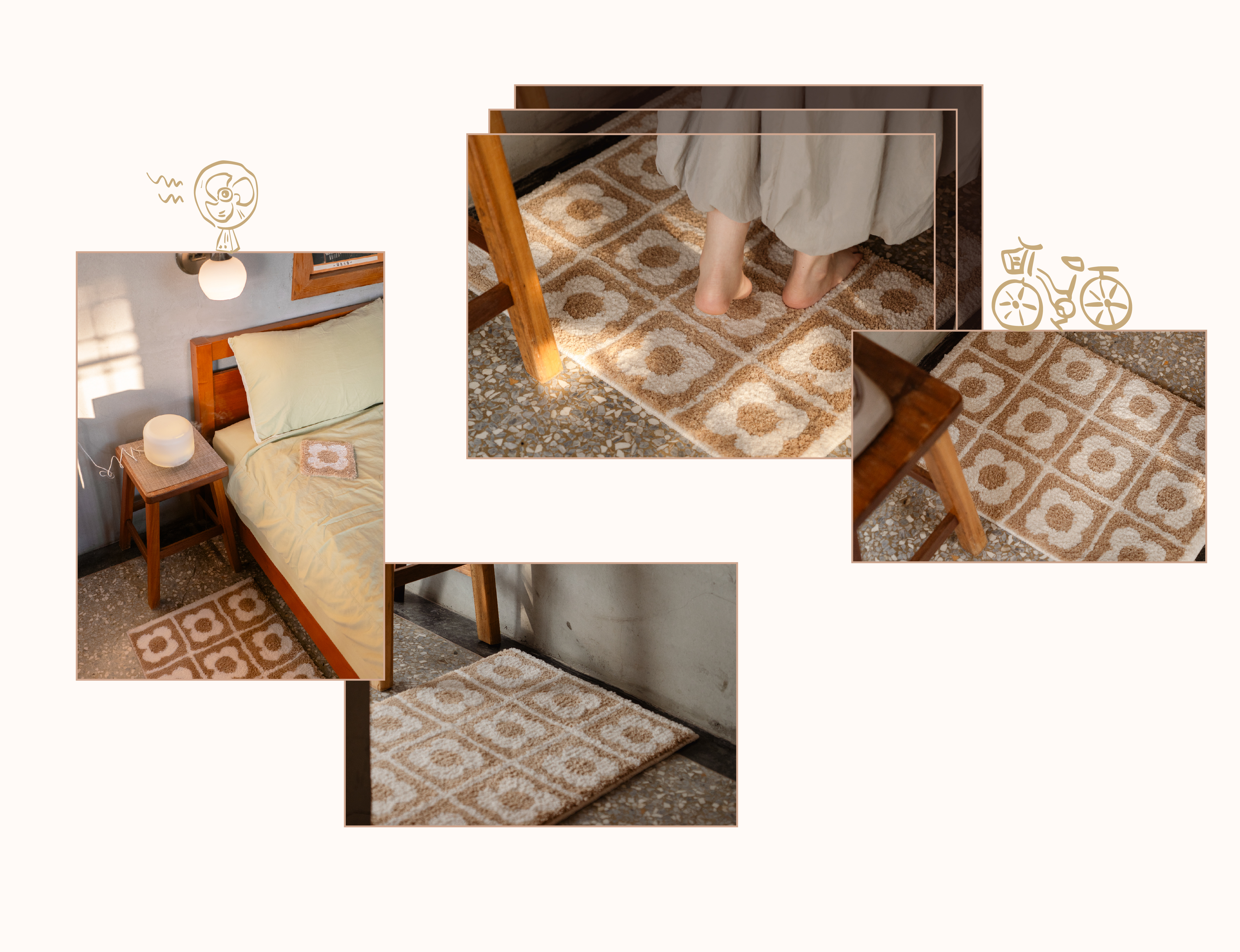 老家地磚Home Tile｜短毛簇絨地毯