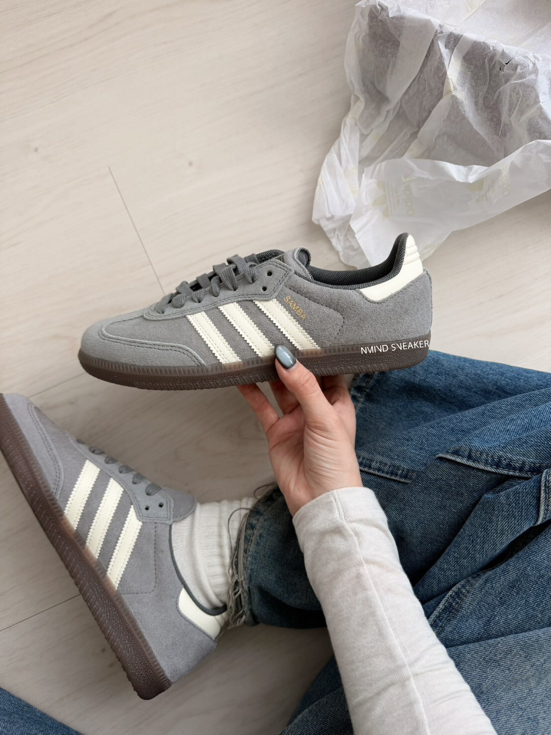 <快速出貨> ADIDAS SAMBA ADV 復古霧灰