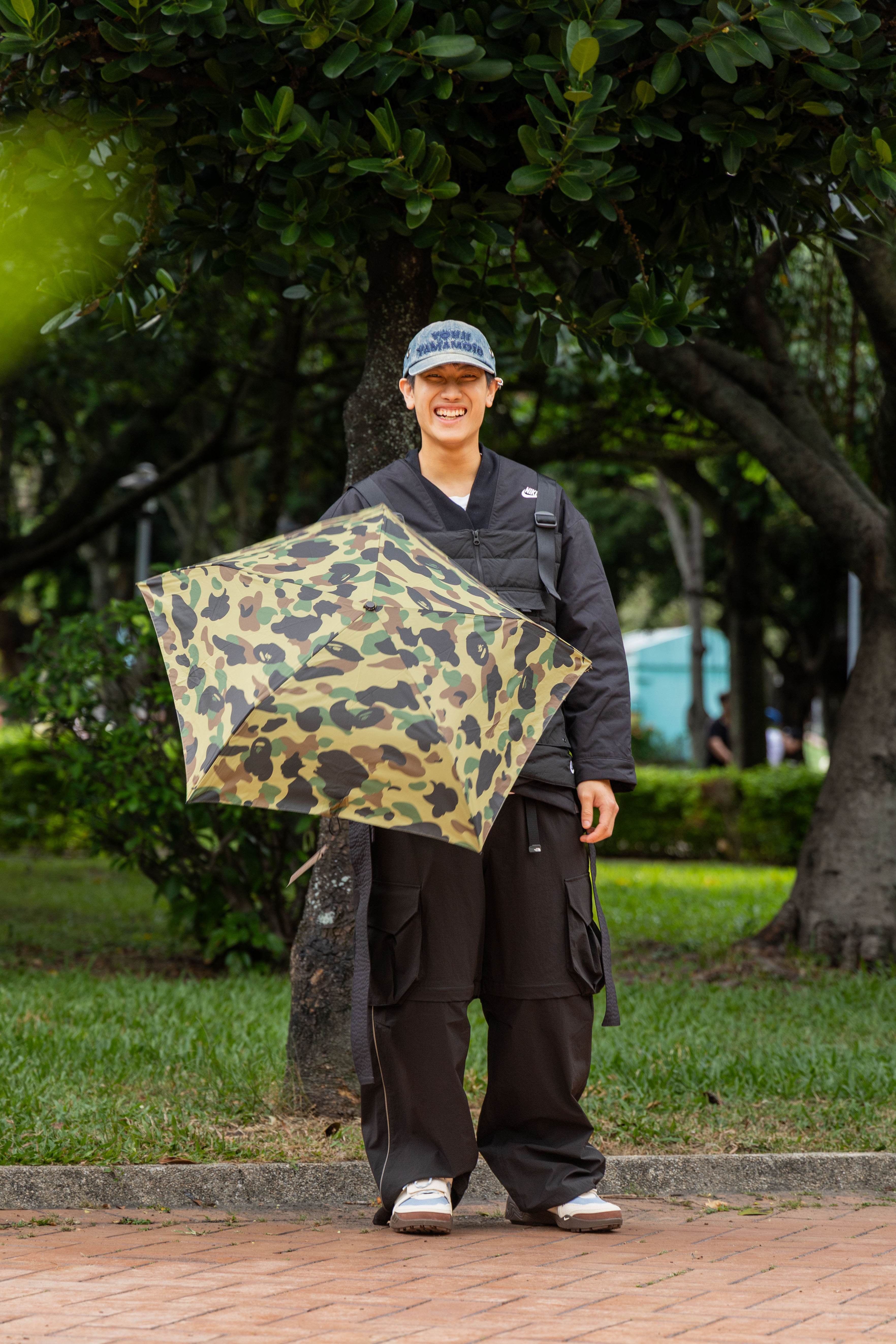 -(C013)-A BATHING APE BAPE UMBRELLA 迷彩 雨傘-001NVL70130M