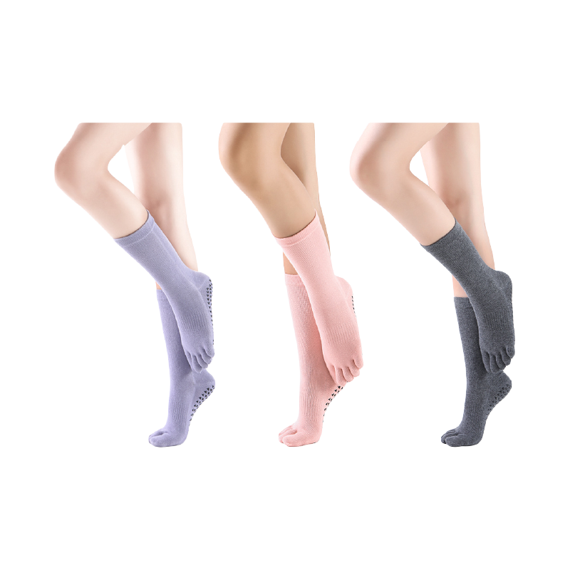 五指中筒瑜珈襪