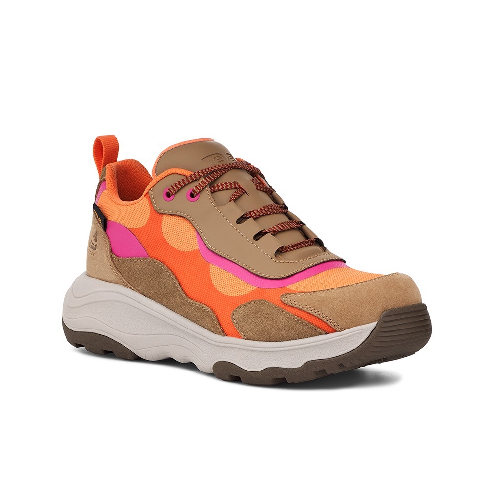 TEVA 登山鞋 GEOTRECCA RP 粉橘卡其 戶外 防水 郊山鞋 女 TV1144294HBCR