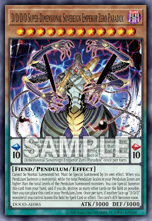 DOOD-AE085 D/D/D/D Super-Dimensional Sovereign Emperor Zero Paradox(DDDD超次元統皇 零之悖論)